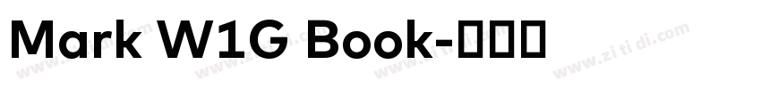 Mark W1G Book字体转换